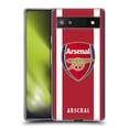 thumbnail image 1 of Head Case Designs Officially Licensed Arsenal FC 2021/22 Crest Kit Home Soft Gel Case Compatible with Google Pixel 6a, 1 of 7