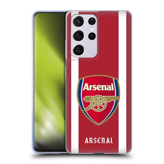Head Case Designs Officially Licensed Arsenal FC 2021/22 Crest Kit Home Soft Gel Case Compatible with Samsung Galaxy S21 Ultra 5G