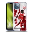 thumbnail image 1 of Head Case Designs Officially Licensed Arsenal FC 2022/23 First Team Bukayo Saka Soft Gel Case Compatible with Apple iPhone 13, 1 of 7