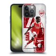thumbnail image 1 of Head Case Designs Officially Licensed Arsenal FC 2022/23 First Team Bukayo Saka Soft Gel Case Compatible with Apple iPhone 14 Pro, 1 of 7
