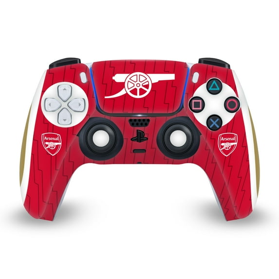 Head Case Designs Officially Licensed Arsenal FC 2023/24 Crest Kit Home Vinyl Sticker Skin Decal Cover Compatible with Sony PS5 Sony DualSense Controller