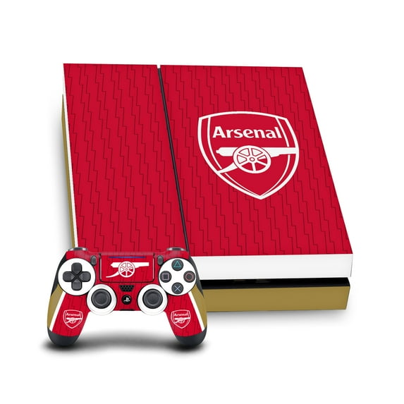 Head Case Designs Officially Licensed Arsenal FC 2023/24 Crest Kit Home Vinyl Sticker Skin Decal Cover Compatible with Sony PS4 Console & Controller