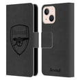 thumbnail image 1 of Head Case Designs Officially Licensed Arsenal FC Crest 2 Black Logo Leather Book Wallet Case Cover Compatible with Apple iPhone 13 Mini, 1 of 6