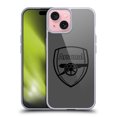 thumbnail image 1 of Head Case Designs Arsenal FC Crest 2 Black Logo Soft Gel Case for Apple iPhone 15, 1 of 7