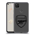 thumbnail image 1 of Head Case Designs Officially Licensed Arsenal FC Crest 2 Black Logo Soft Gel Case Compatible with Google Pixel 4a, 1 of 7
