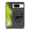 thumbnail image 1 of Head Case Designs Officially Licensed Arsenal FC Crest 2 Black Logo Soft Gel Case Compatible with Google Pixel 8, 1 of 7