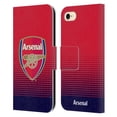 thumbnail image 1 of Head Case Designs Officially Licensed Arsenal FC Crest 2 Fade Leather Book Wallet Case Cover Compatible with Apple iPhone 7 / 8 / SE 2020 & 2022, 1 of 6