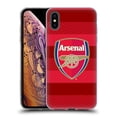 thumbnail image 1 of Head Case Designs Officially Licensed Arsenal FC Crest 2 Training Red Soft Gel Case Compatible with Apple iPhone XS Max, 1 of 7