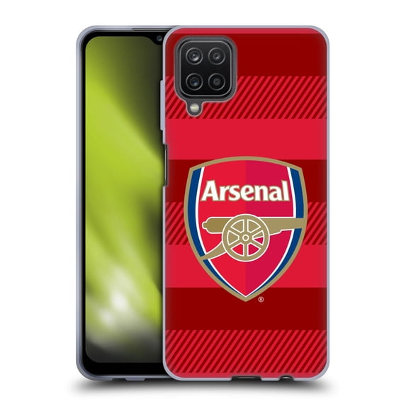 Head Case Designs Officially Licensed Arsenal FC Crest 2 Training Red Soft Gel Case Compatible with Samsung Galaxy A12 (2020)