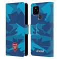 thumbnail image 1 of Head Case Designs Officially Licensed Arsenal FC Crest and Gunners Logo Geometric Blue Leather Book Wallet Case Cover Compatible with Google Pixel 4a 5G, 1 of 6