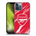 thumbnail image 1 of Head Case Designs Officially Licensed Arsenal FC Crest Patterns Red Marble Hard Back Case Compatible with Apple iPhone 13 Pro Max, 1 of 7