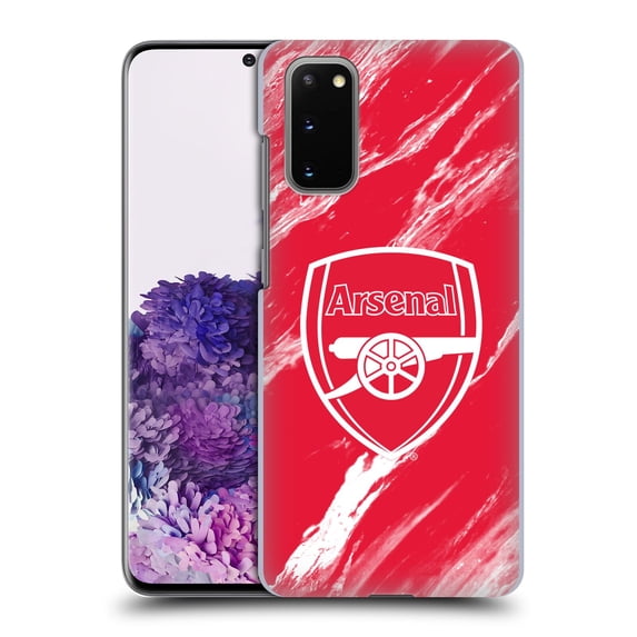 Head Case Designs Officially Licensed Arsenal FC Crest Patterns Red Marble Hard Back Case Compatible with Samsung Galaxy S20 / S20 5G