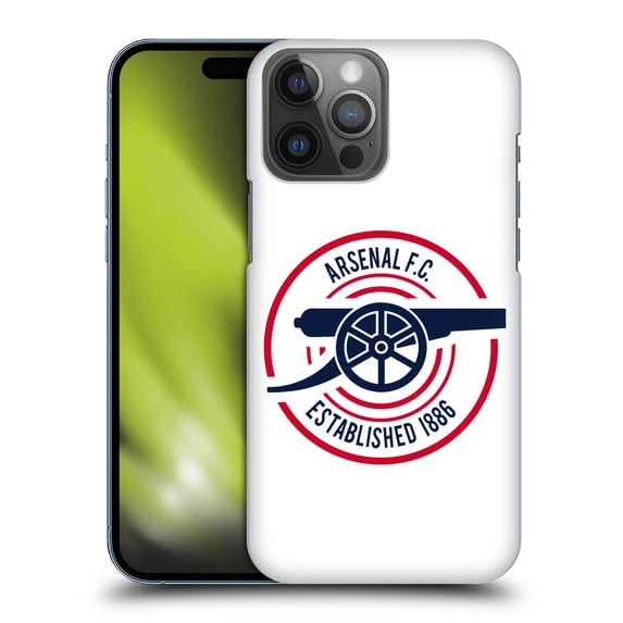 Head Case Designs Officially Licensed Arsenal FC Crest and Gunners Logo 1886 Hard Back Case Compatible with Apple iPhone 14 Pro Max