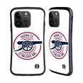 thumbnail image 1 of Head Case Designs Officially Licensed Arsenal FC Crest and Gunners Logo 1886 Hybrid Case Compatible with Apple iPhone 15 Pro, 1 of 7