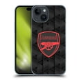 thumbnail image 1 of Head Case Designs Officially Licensed Arsenal FC Crest and Gunners Logo Black Hard Back Case Compatible with Apple iPhone 15, 1 of 7