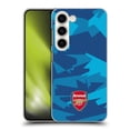 thumbnail image 1 of Head Case Designs Officially Licensed Arsenal FC Crest and Gunners Logo Geometric Blue Hard Back Case Compatible with Samsung Galaxy S23 5G, 1 of 7