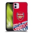 thumbnail image 1 of Head Case Designs Officially Licensed Arsenal FC Crest and Gunners Logo Impact Hard Back Case Compatible with Apple iPhone 11, 1 of 7
