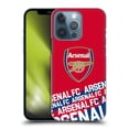 thumbnail image 1 of Head Case Designs Officially Licensed Arsenal FC Crest and Gunners Logo Impact Hard Back Case Compatible with Apple iPhone 13 Pro, 1 of 7