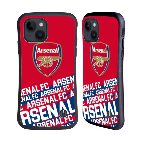 Head Case Designs Officially Licensed Arsenal FC Crest and Gunners Logo Impact Hybrid Case Compatible with Apple iPhone 15