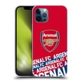 thumbnail image 1 of Head Case Designs Officially Licensed Arsenal FC Crest and Gunners Logo Impact Soft Gel Case Compatible with Apple iPhone 12 / iPhone 12 Pro, 1 of 7