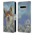 thumbnail image 1 of Head Case Designs Officially Licensed Ash Evans Animals Dandelion Fox Leather Book Wallet Case Cover Compatible with Samsung Galaxy S10, 1 of 6
