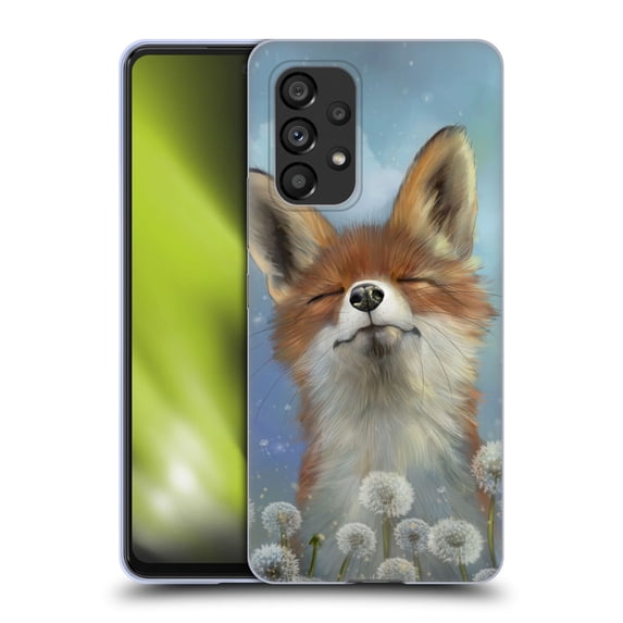 Head Case Designs Officially Licensed Ash Evans Animals Dandelion Fox Soft Gel Case Compatible with Samsung Galaxy A53 5G (2022)