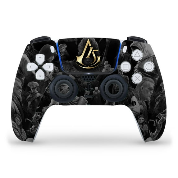 Head Case Designs Officially Licensed Assassin's Creed 15th Anniversary Graphics Key Art Vinyl Sticker Skin Decal Compatible with Sony PS5 Sony DualSense Controller