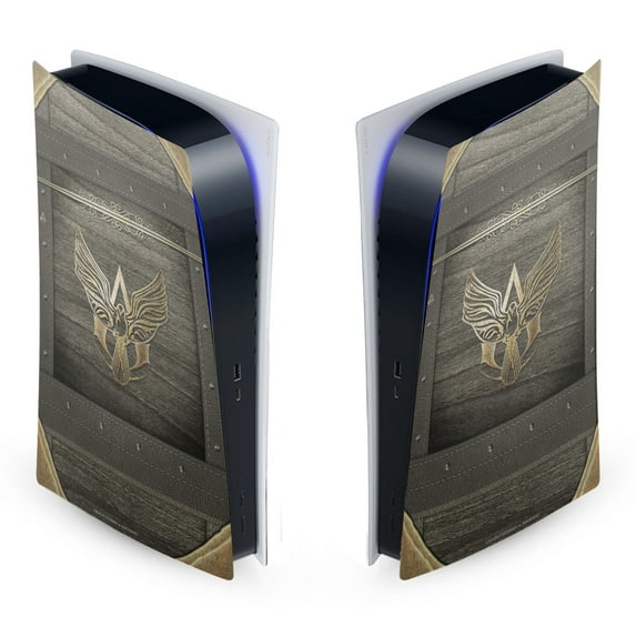 Head Case Designs Officially Licensed Assassin's Creed Black Flag Graphics Wood And Gold Chest Vinyl Sticker Skin Decal Compatible with Sony PS5 Digital Edition Console