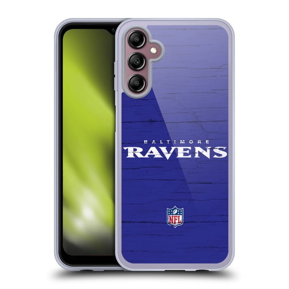 Head Case Designs NFL Baltimore Ravens Logo Distressed Look Soft Gel Case for Samsung Galaxy A14 5G