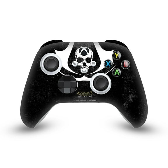 Head Case Designs Officially Licensed Assassin's Creed Black Flag Logos Grunge Vinyl Sticker Skin Decal Compatible with Microsoft Xbox Series X / Series S Controller