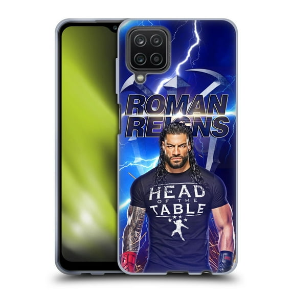 Head Case Designs WWE Roman Reigns Lightning Soft Gel Case for Samsung Galaxy A12 (2020)