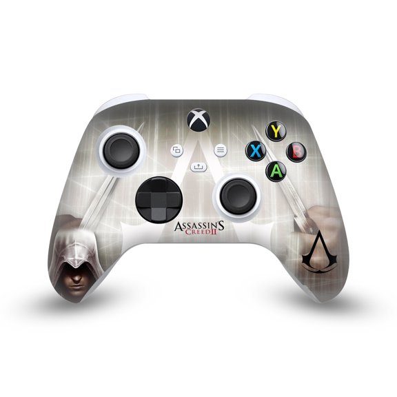 Head Case Designs Officially Licensed Assassin's Creed II Graphics Ezio Vinyl Sticker Skin Decal Cover Compatible with Microsoft Xbox Series X / Series S Controller