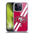 thumbnail image 1 of Head Case Designs NFL San Francisco 49Ers Logo Stripes Soft Gel Case for Apple iPhone 14 Pro, 1 of 7