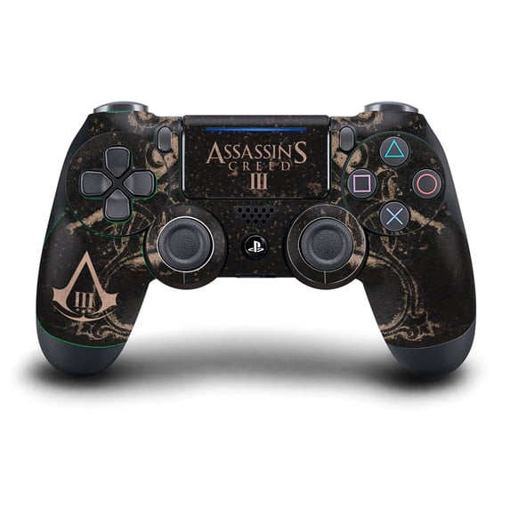 Head Case Designs Officially Licensed Assassin's Creed III Graphics Old Notebook Vinyl Sticker Skin Decal Cover Compatible with Sony DualShock 4 Controller