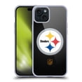 thumbnail image 1 of Head Case Designs NFL Pittsburgh Steelers Logo Football Soft Gel Case for Apple iPhone 15 Plus, 1 of 7