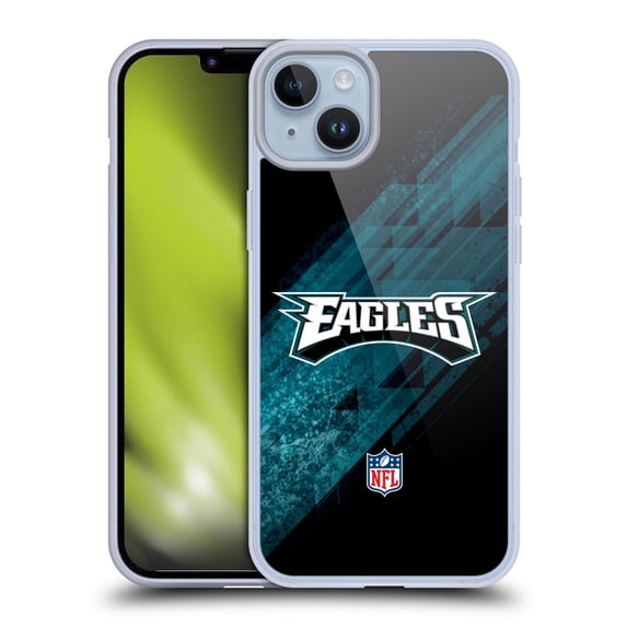 Head Case Designs NFL Philadelphia Eagles Logo Blur Soft Gel Case for Apple iPhone 14 Plus