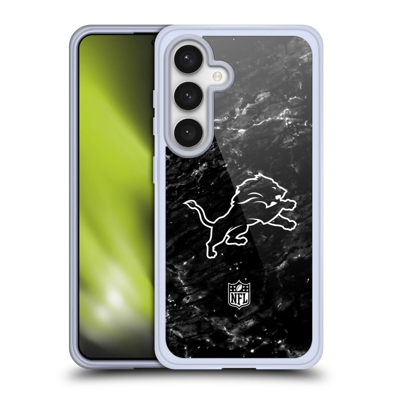 Head Case Designs NFL Detroit Lions Artwork Marble Soft Gel Case for Samsung Galaxy S24 5G