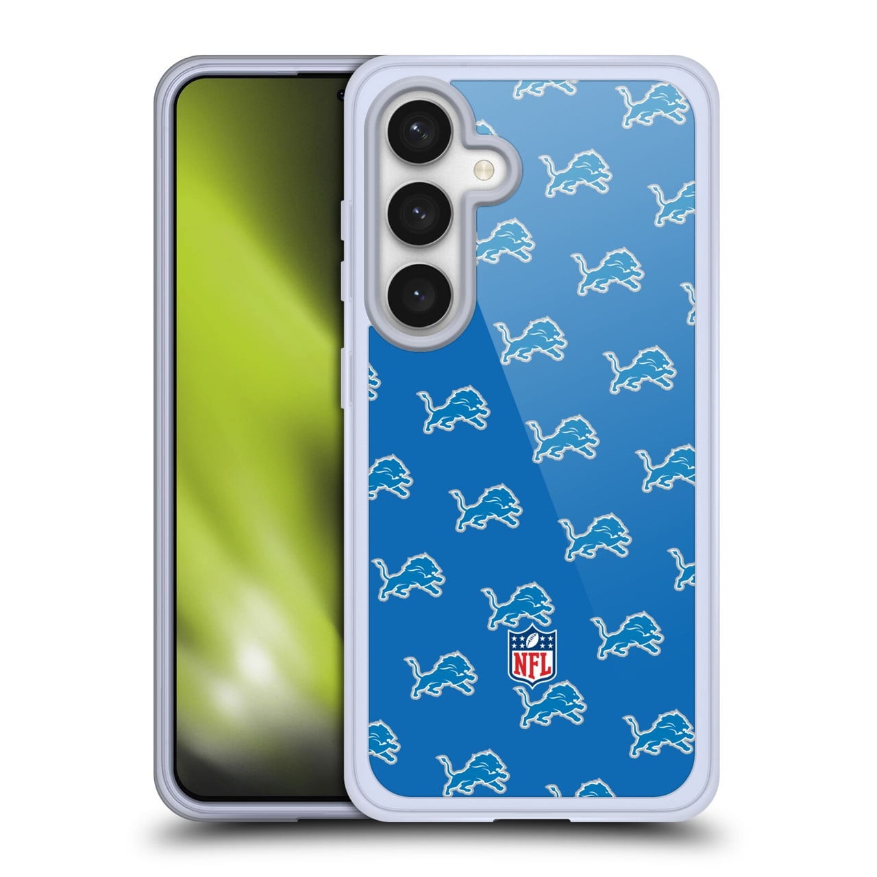 Head Case Designs NFL Detroit Lions Artwork Patterns Soft Gel Case for Samsung Galaxy S24 5G