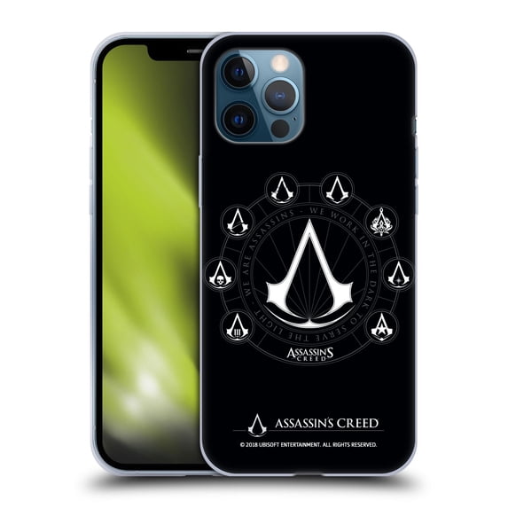 Head Case Designs Officially Licensed Assassin's Creed Legacy Logo Crests Soft Gel Case Compatible with Apple iPhone 12 Pro Max