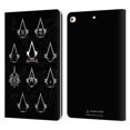 thumbnail image 1 of Head Case Designs Officially Licensed Assassin's Creed Legacy Logo Geometric Crest Leather Book Wallet Case Cover Compatible with Apple iPad 9.7 2017 / iPad 9.7 2018, 1 of 6