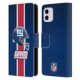 thumbnail image 1 of Head Case Designs NFL New York Giants Logo Helmet Leather Book Wallet Case Cover For Apple iPhone 11, 1 of 6