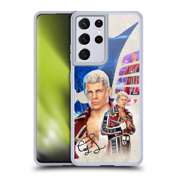 Head Case Designs WWE Cody Rhodes Superstar Graphics Soft Gel Case for Samsung Galaxy S21 Ultra 5G