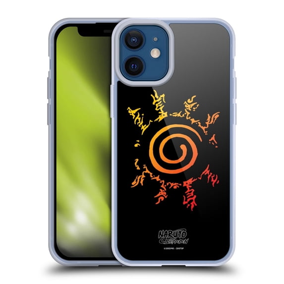 Head Case Designs Naruto Shippuden Iconic Kurama Seal Soft Gel Case for Apple iPhone 12 Mini