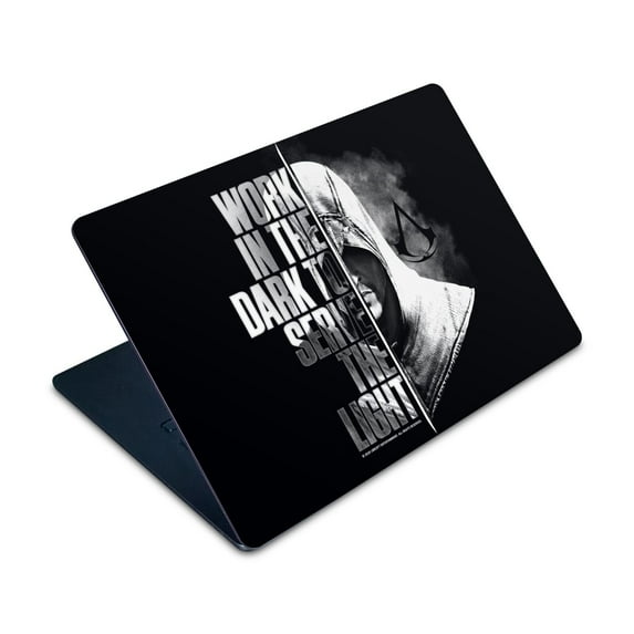 Head Case Designs Officially Licensed Assassin's Creed Typography Half Vinyl Sticker Skin Decal Cover Compatible with Apple MacBook Air 15" M2 2023