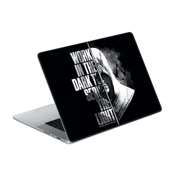 Head Case Designs Officially Licensed Assassin's Creed Typography Half Vinyl Sticker Skin Decal Cover Compatible with Apple MacBook Pro 14" A2442
