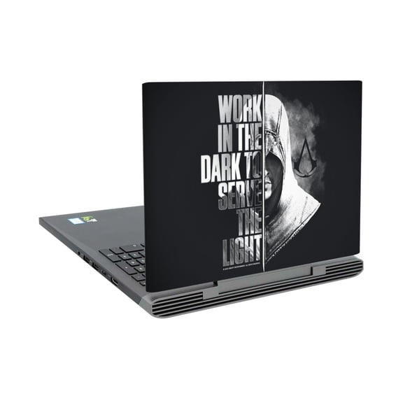 Head Case Designs Officially Licensed Assassin's Creed Typography Half Vinyl Sticker Skin Decal Cover Compatible with Dell Inspiron 15 7000 P65F