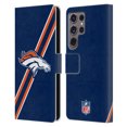 thumbnail image 1 of Head Case Designs NFL Denver Broncos Logo Stripes Leather Book Wallet Case Cover For Samsung Galaxy S24 Ultra 5G, 1 of 6
