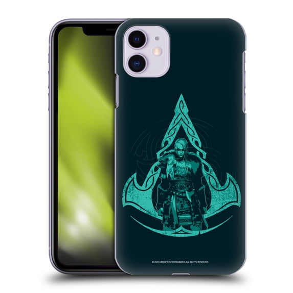 Head Case Designs Officially Licensed Assassin's Creed Valhalla Compositions Crest And Female Eivor Hard Back Case Compatible with Apple iPhone 11