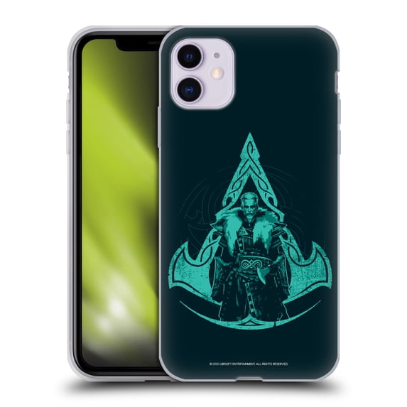 Head Case Designs Officially Licensed Assassin's Creed Valhalla Compositions Crest And Male Eivor Soft Gel Case Compatible with Apple iPhone 11