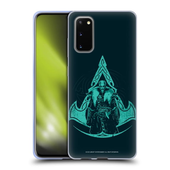 Head Case Designs Officially Licensed Assassin's Creed Valhalla Compositions Crest And Male Eivor Soft Gel Case Compatible with Samsung Galaxy S20 / S20 5G